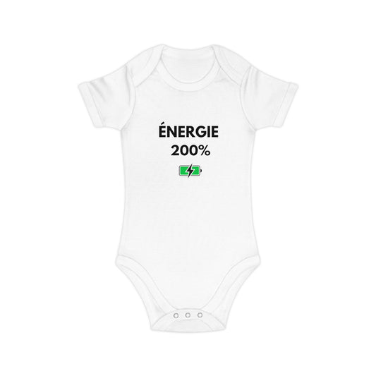 Body jumeaux - Énergie 200% (duo) | Body bébé jumeaux drôle